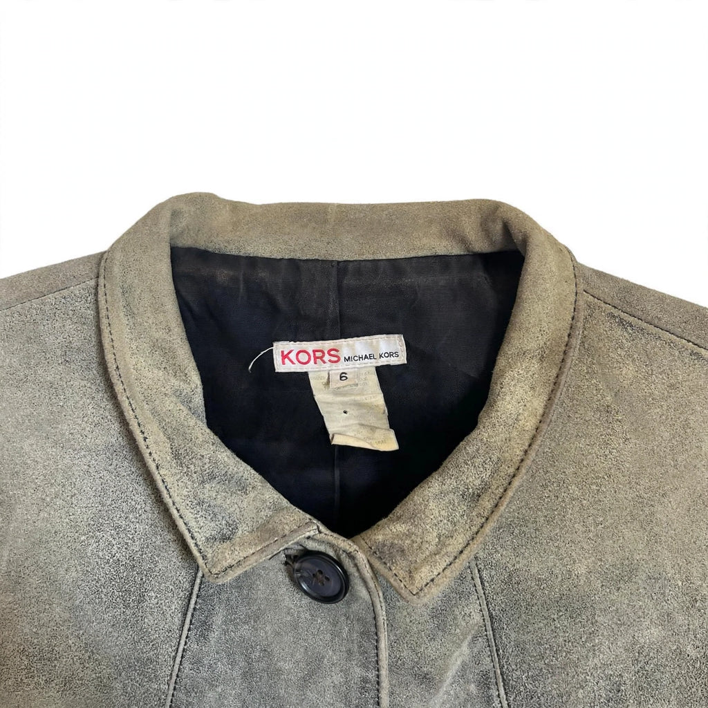2000s KORS LEATHER JACKET (SMALL)