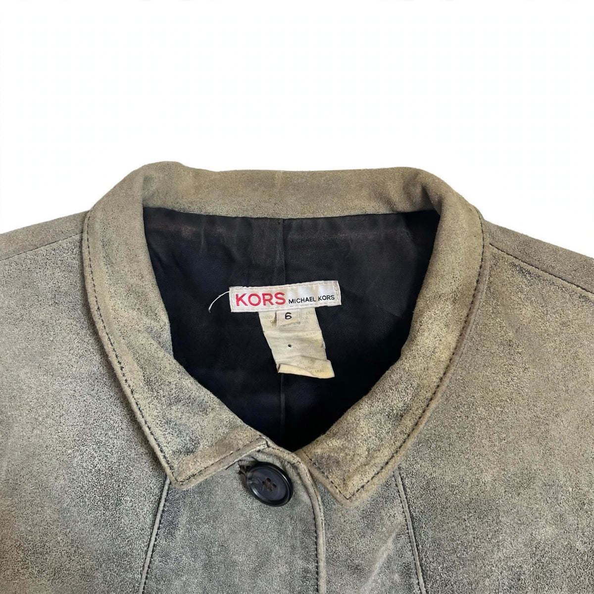 2000s KORS LEATHER JACKET (SMALL)