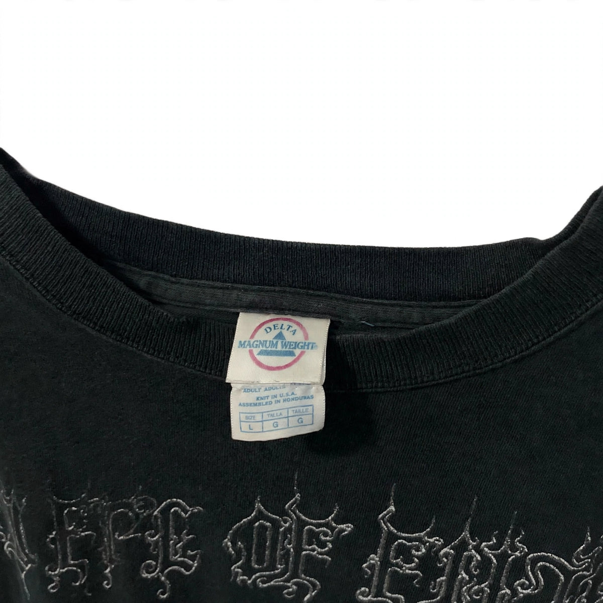 2000s CRADLE OF FILTH “BLACK IS MY HEART” TEE (LARGE)