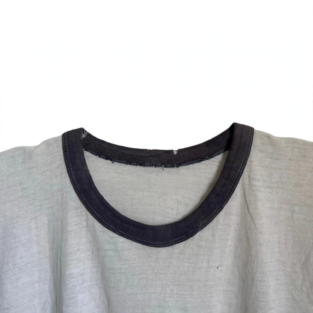 1970s WATERPRINT CAT MUSCLE TEE (MEDIUM)