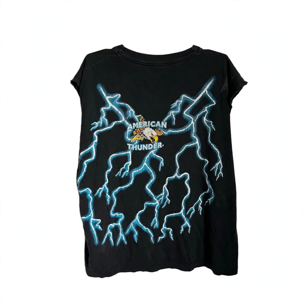 1990s AMERICAN THUNDER “ROCK & ROLL” TEE (EXTRALARGE)