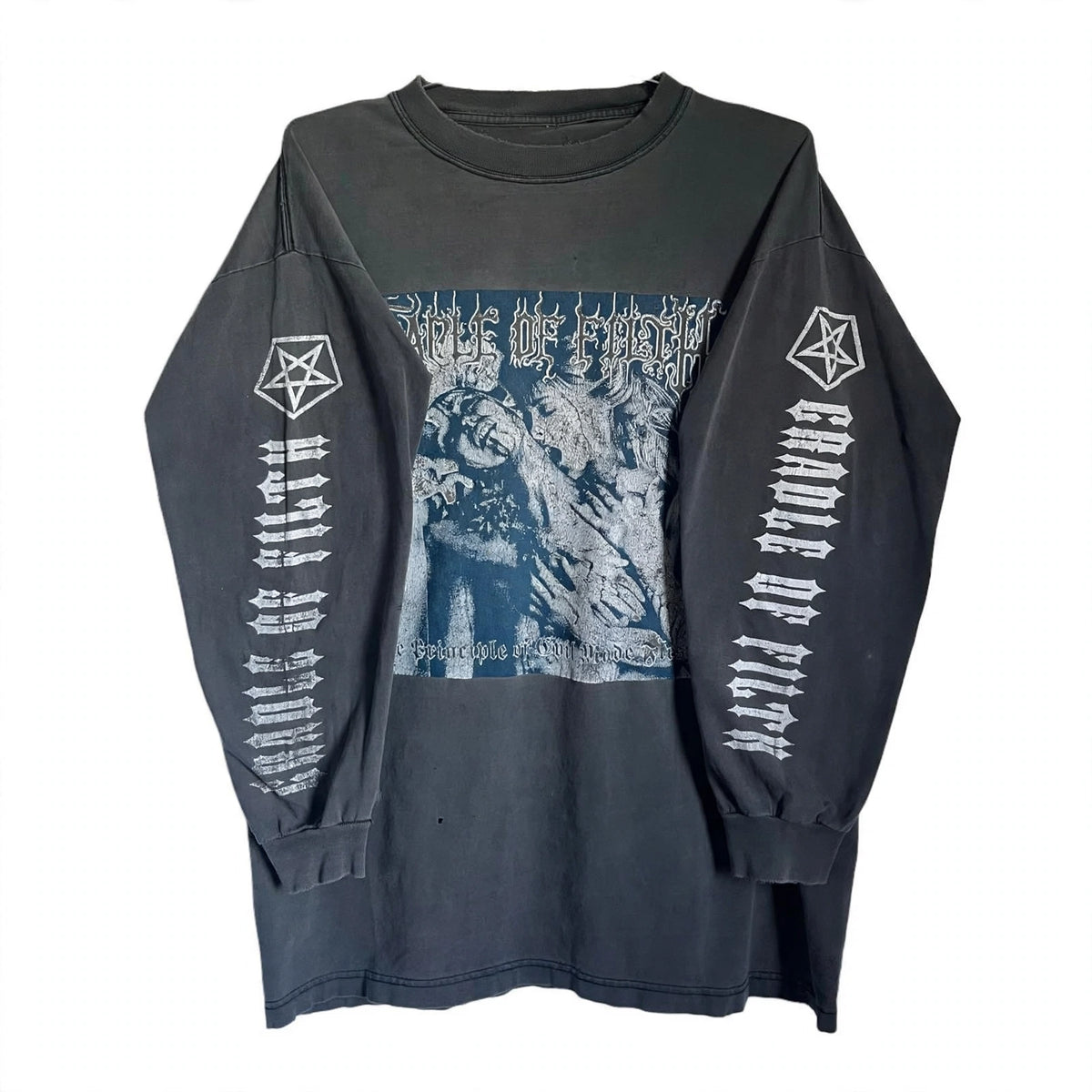 1990s CRADLE OF FILTH “THE PRINCIPLE OF EVIL MADE FLESH” LONG SLEEVE TEE (EXTRALARGE)