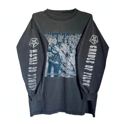 1990s CRADLE OF FILTH “THE PRINCIPLE OF EVIL MADE FLESH” LONG SLEEVE TEE (EXTRALARGE)