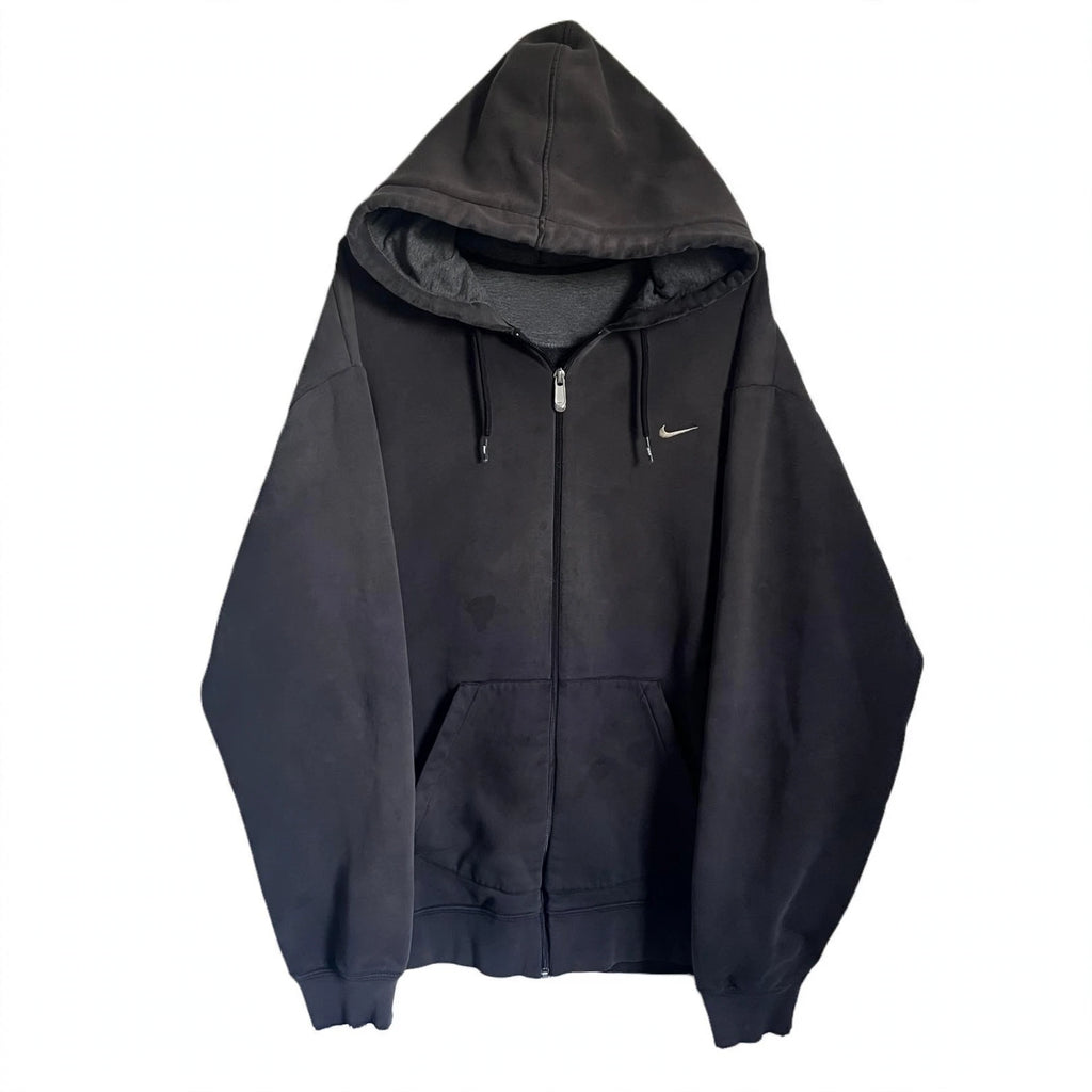 2000s NIKE FADED ZIP UP HOODIE (EXTRALARGE)
