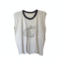 1970s WATERPRINT CAT MUSCLE TEE (MEDIUM)