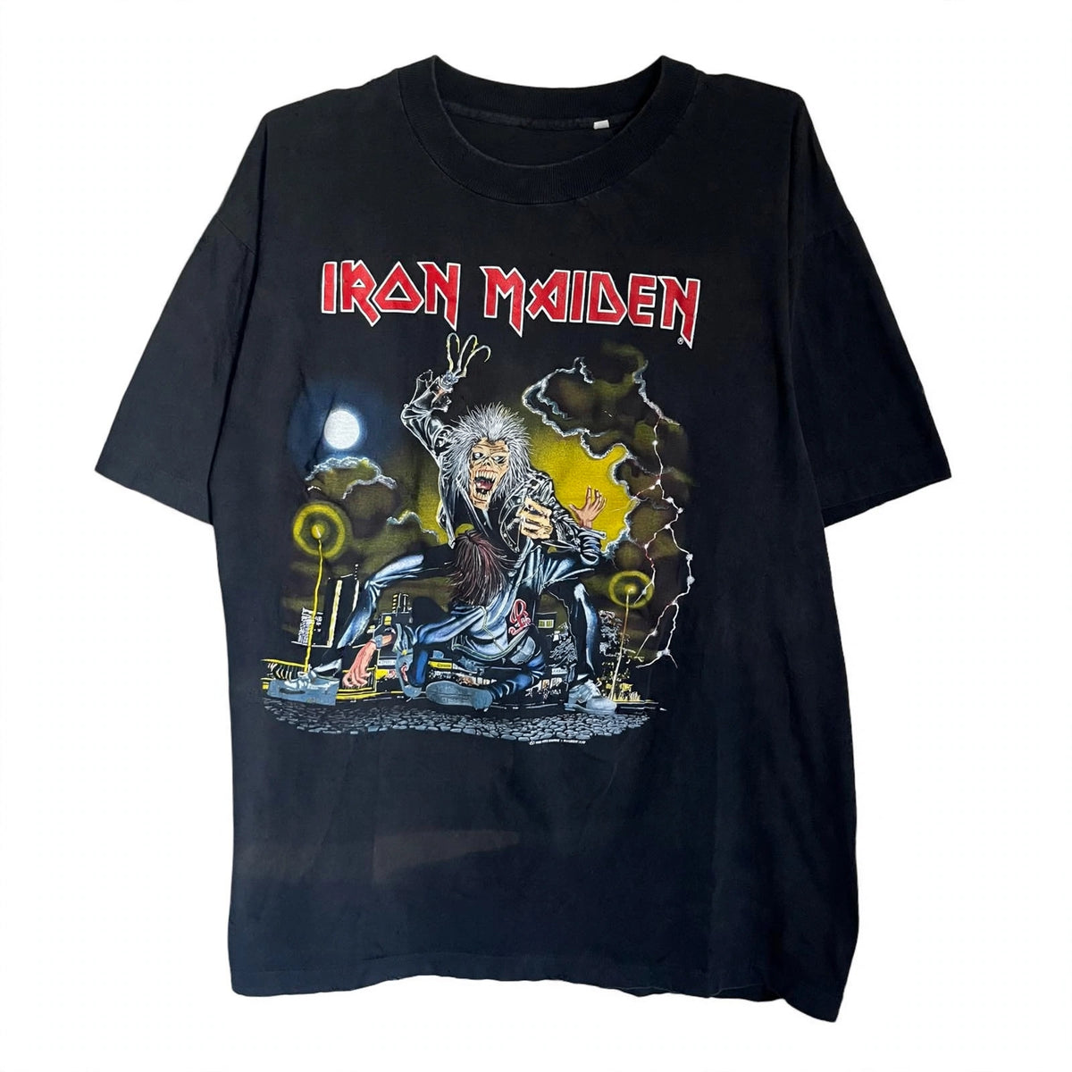 1990s IRON MADDEN “NO PRAYER ON THE ROAD” TEE (EXTRALARGE)