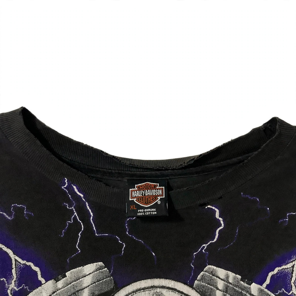1990s HARLEY DAVIDSON “THUNDER & LIGHTNING” TEE (XL)