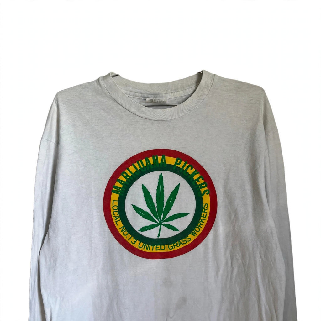 1990s MARIJUANA PICKERS LONG SLEEVE TEE (LARGE)