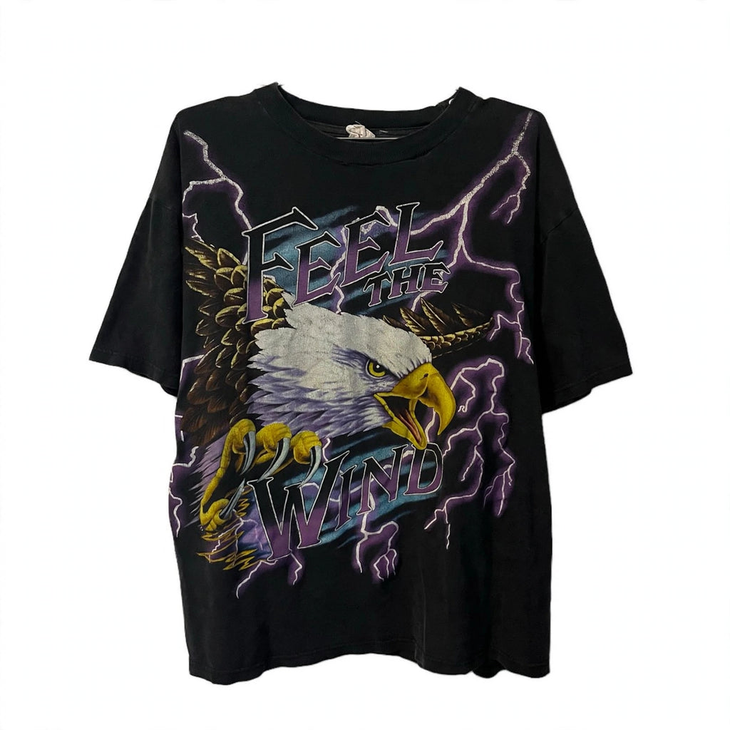 1990s AMERICAN THUNDER “FEEL THE WIND“ TEE (EXTRALARGE)