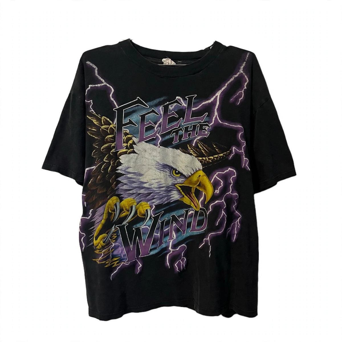 1990s AMERICAN THUNDER “FEEL THE WIND“ TEE (EXTRALARGE)