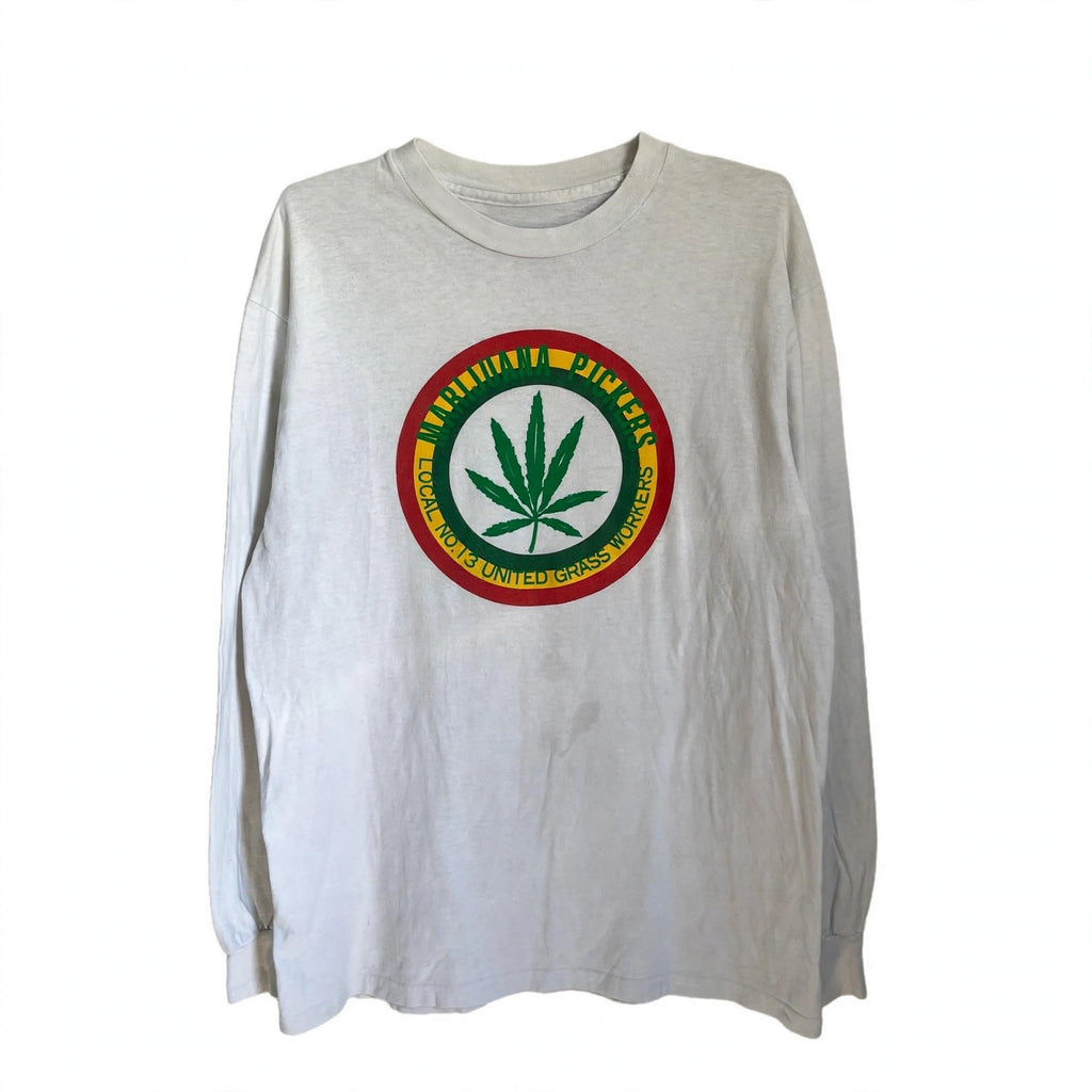 1990s MARIJUANA PICKERS LONG SLEEVE TEE (LARGE)