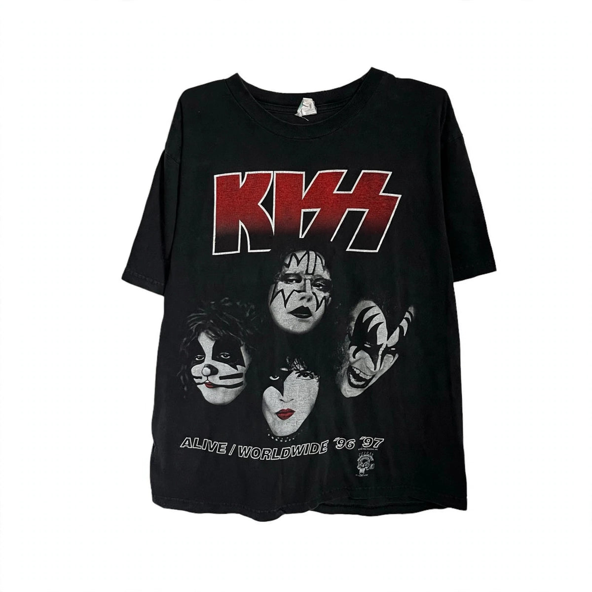 1990s KISS “ALIVE/WORLDWIDE” TEE (LARGE)
