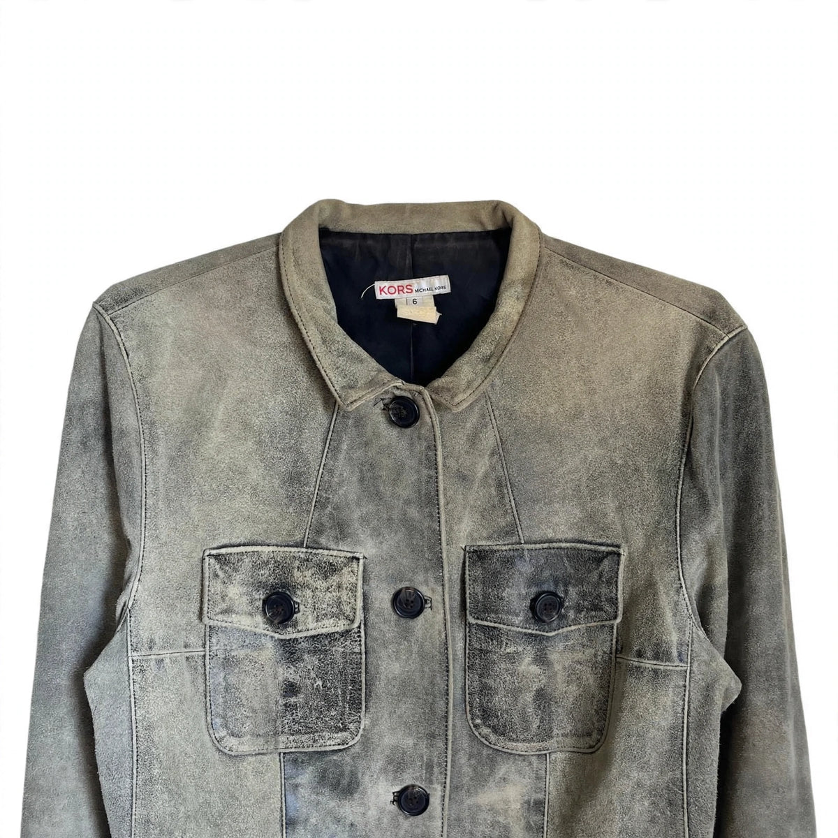 2000s KORS LEATHER JACKET (SMALL)