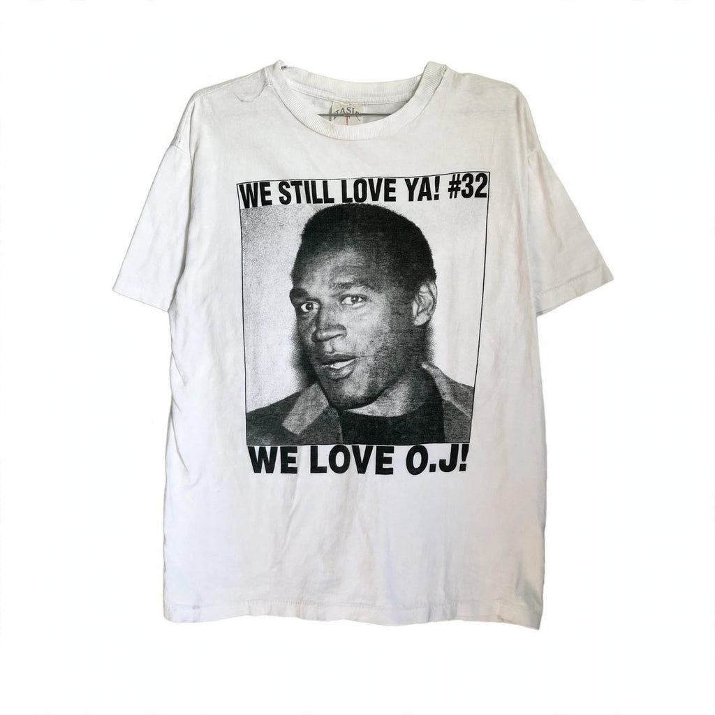 1990s OJ SIMPSON “WE LOVE O.J” TEE (EXTRALARGE)