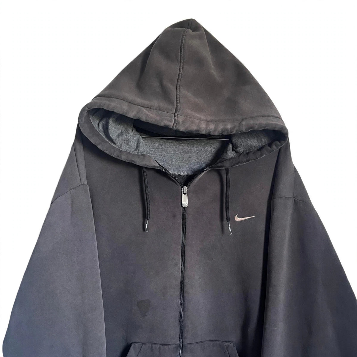 2000s NIKE FADED ZIP UP HOODIE (EXTRALARGE)