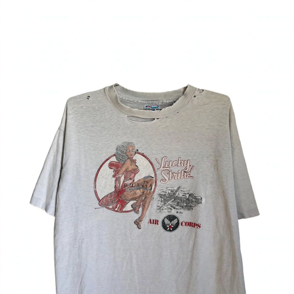 1990s AIR CORPS “LUCKY STRIKE” TEE (LARGE)