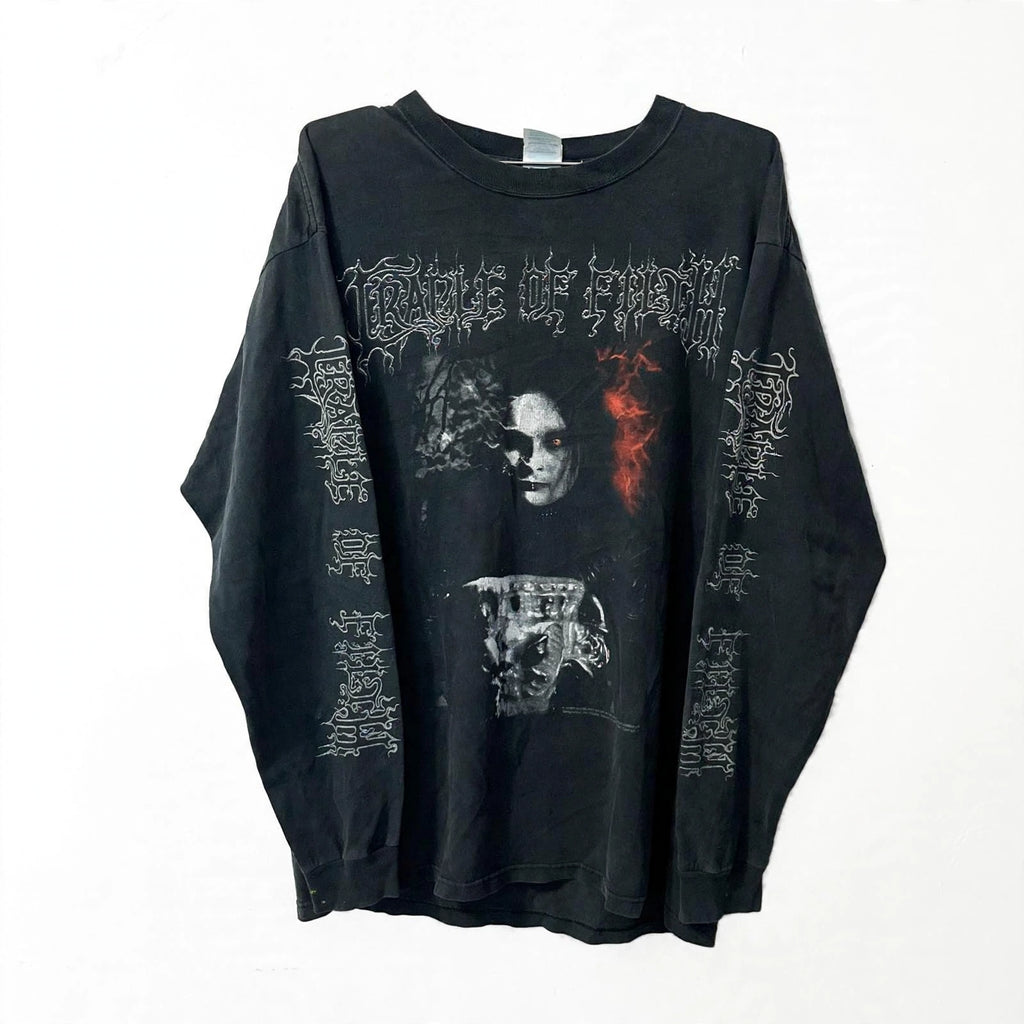 2000s CRADLE OF FILTH “BLACK IS MY HEART” TEE (LARGE)